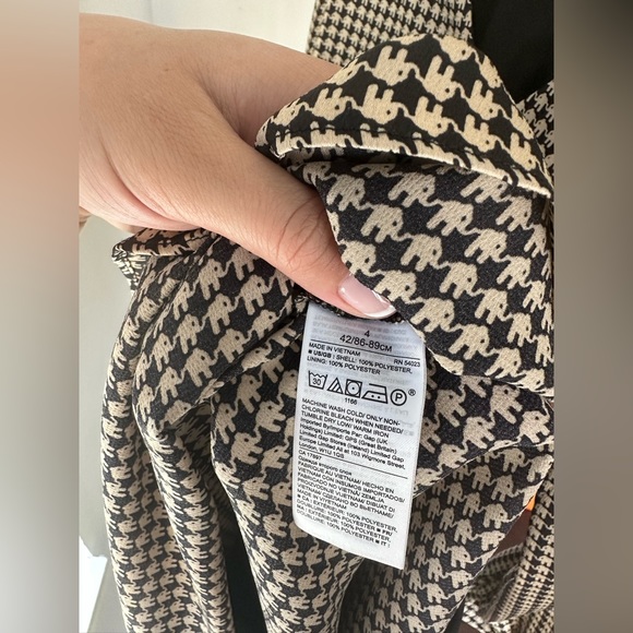 SOLD! NWT Banana Republic Printed Midi Dress Elephants Size 4 or Small - Picture 10 of 16